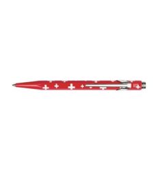CARAN D'A Kugelschreiber 849 Swiss 849.253 rot/weiss
