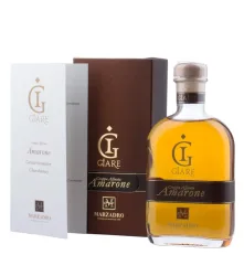 Marzadro: Grappa Affinata Giare Amarone im Karton / 41 % Vol. / 0,2 Liter-Flasche
