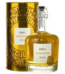 Poli Grappa Cleopatra Moscato Oro / 40 % Vol. / 0,7 Liter-Flasche in Geschenkdose
