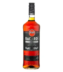Bacardi Black Carta Negra Rum / 37,5 % Vol. / 1,0 Liter-Flasche