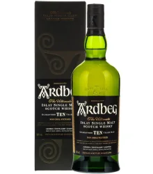 Ardbeg Ten 10 Jahre Islay Single Malt Scotch Whisky / 46 % Vol. / 1,0 Liter-Flasche in Geschenkbox