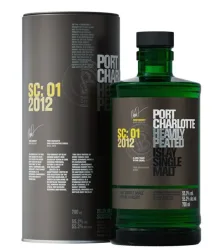 Port Charlotte SC: 01 2012 Heavily Peated Single Malt Scotch Whisky / 55,2 % Vol. / 0,7 Liter-Flasche in Geschenkdose