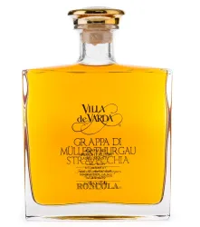 Villa de Varda Grappa Müller Thurgau Stravecchia-Roncola / 40 % Vol. / 0,7 L Flasche in Holzkästchen