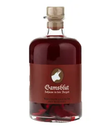 Prinz Gamsblut Waldbeeren-Likör mit Schlehe / 23 % Vol. / 0,5 Liter-Flasche