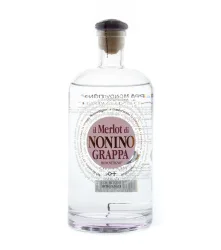 Grappa Nonino: Il Merlot di Nonino Grappa Monovitigno / 41 % vol. / 0,7 Liter-Flasche im Karton