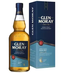 Glen Moray Peated Single Malt Speyside Scotch Whisky / 40 % vol / 0,7 Liter-Flasche in Geschenkbox