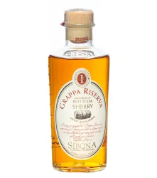 Sibona Grappa Riserva Botti da Sherry / 40 % Vol. / 0,5 Liter-Flasche in Geschenkdose