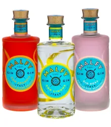 Malfy Gin-Set: Arancia, Rosa & Limone / 41 % vol. / 3 x 0,7 Liter-Flasche
