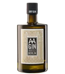 AA GIN Dry Gin Aroser Allee Berlin / 43 % Vol. / 0,5 Liter-Flasche