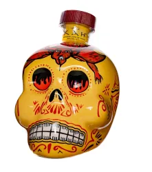 Kah Tequila Reposado / 40 % Vol. / 0,7 Liter in gelber Totenkopf-Flasche