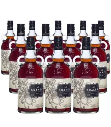 12 x The Kraken Black Spiced Spirit Drink auf Rum-Basis / 40 % vol / 12 x 0,7 Liter-Flasche