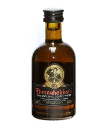 Bunnahabhain 12 Jahre Islay Single Malt Scotch Whisky Miniatur / 46,3 % Vol. / 0,05 Liter-Flasche