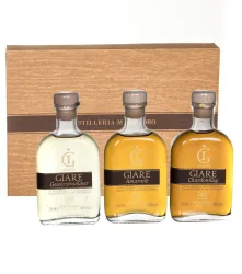 Marzadro Grappa Probierset Degustazione Grappa Giare / 41 & 45 % Vol. / 3 x 0,1 Liter-Flaschen