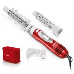 Valera Turbo Style 1000 Tourmaline Warmluftbürste – Warmluftbürste/Föhnbürste – weiss / rot
