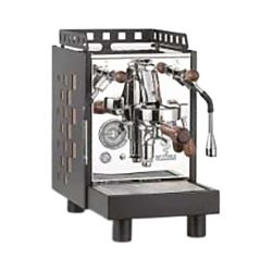 Bezzera ARIA TOP PID schwarz/holz Espresso Halbautomat – Siebträgermaschine/Espressomaschine