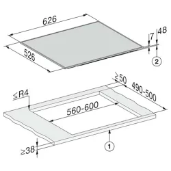 Miele KM7063FR Kombinations-Induktionskochfeld – Induktionskochfeld herdgesteuert