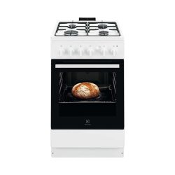 Electrolux FGH5KG212 Freistehender Gasherd – Gasherd freistehend – weiss