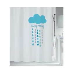 Spirella Cloud Textilduschvorhang 180x200 cm Blau