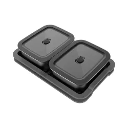 Weber WORKS Serviertablett-Set – Weber Grillzange/Grillbesteck – grau