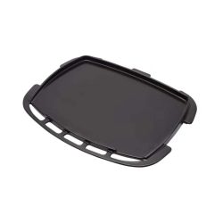 Weber Plancha Full-Size für Q 1100N/Q 1200N Grillplatte – Weber Grill Ablage/Grill Rollwagen/Grill Erweiterung – schwarz