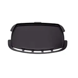 Weber Plancha Full-Size für Q 3200N+ Grills Grillplatte – Weber Grill Ablage/Grill Rollwagen/Grill Erweiterung – schwarz