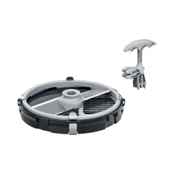 Bosch Würfelschneider für Bosch Küchenmaschine Serie 6 und 8 Würfelschneider Schwarz, Grau