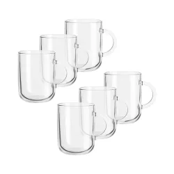 Mäser 935431 Glas Set 6 Gläser mit Henkel Transparent
