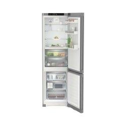Liebherr CBNsda 572i Plus Sibler Kühl-Gefrierkombination – Kühlschrank mit Gefrierfach freistehend – silber
