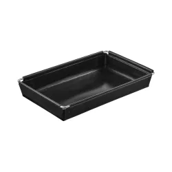 Xavax Einsatz für Heißluftfritteusen, Anti-Haft, ofenfest, 12,5 x 20 cm Heißluft-Fritteuse Schwarz