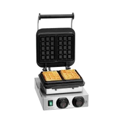 Bartscher MDI 1BW160-101 Waffeleisen – Diverse Gastro Küchengeräte – edelstahl / schwarz