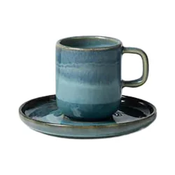 Gipfelstück Espressotassen Set 8-tlg. Tiefer See Blau