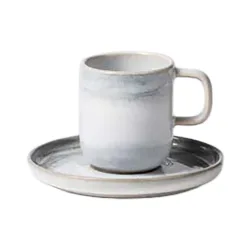 Gipfelstück Espressotassen Set 8-tlg. Tiefer See Grau