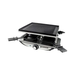 Swissmar Geneva Raclette- und Partygrill 4er – Raclette Ofen/Raclette Grill – schwarz / silber