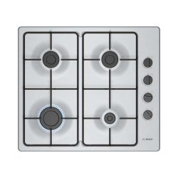Bosch PBP6B5K80 Gaskochfeld – Kochmulde/Gusskochplatten – edelstahl