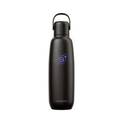 Sodastream 0.9L fizz and go Cool Black DWS Edelstahlflasche – Wassersprudler Zubehör – schwarz