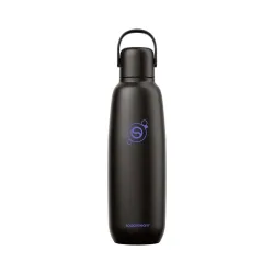 Sodastream 0.9L fizz and go Cool Black DWS Edelstahlflasche – Wassersprudler Zubehör – schwarz