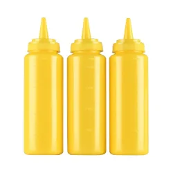 ProChef Quetschflasche Gelb 236ml 3er Set – Diverse Gastro Küchenutensilien