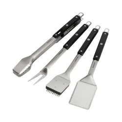 Burnhard Grillbesteck Edelstahl 4-tlg. – Grillzange/Grillbesteck