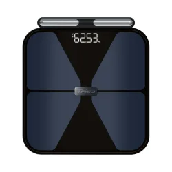 Trisa BioMetrix Smart Personenwaage – Personenwaage/Körperwaage – blau / schwarz
