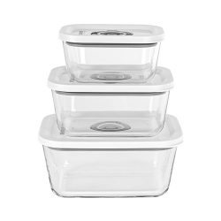 Rommelsbacher VCG 1 Vakuumbehälter 3 Stk. – Vakuumiergerät Zubehör – glas