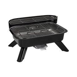 Princess, Princess 01.112252.01.001 Kombi Standgrill mit Windschutz, mit Standfuß, mit manueller Temperatureinstellung Schwarz