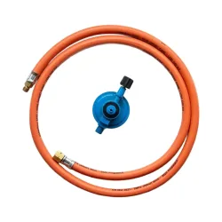 nomadiQ 39.2256.58BB Gasschlauch – Holzkohle/Briketts/Grill Anzünder – orange