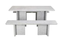 Morcote Granittisch mit Sitzbank