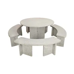Gandria Granittisch mit Sitzbank