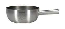 Nouvel Caquelon Swiss Fondue Fondue Caquelon – silber