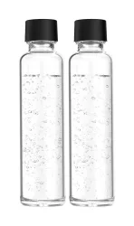 Sodapop - Wassersprudler-Flaschenset, 600 ml, Transparent