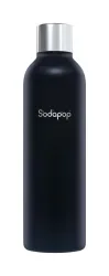 Sodapop Edelstahlflasche (750 ml) Schwarz – Wassersprudler Zubehör