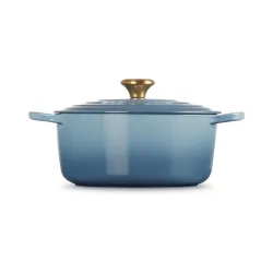 LE CREUSET Bräter SIGNATURE gusseisen hellblau