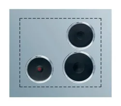 Electrolux PS+B32 + Befestigungsset 18/18/22 cm Plattensatz – Kochmulde/Gusskochplatten