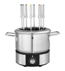 WMF Lono Fondue Fondue 1400 W 8 Fonduegabeln, mit manueller Temperatureinstellung Cromargan